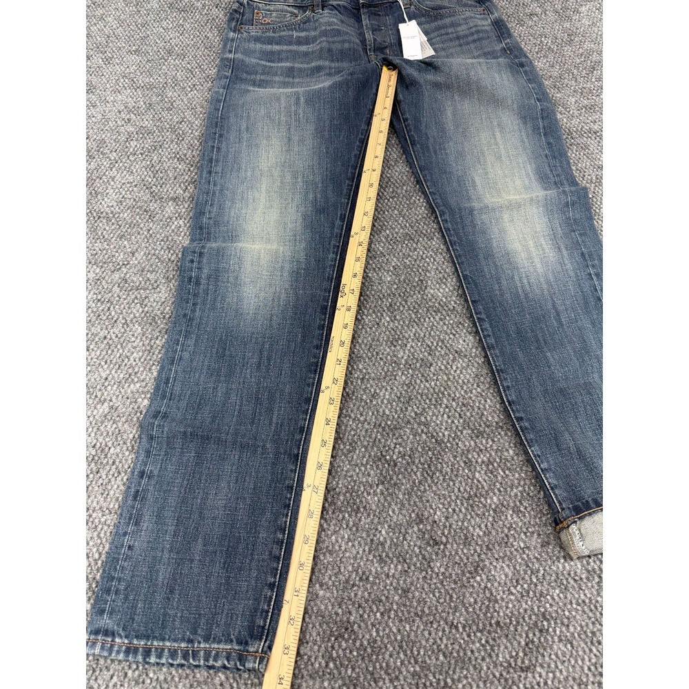 Outerknown SEA Selvedge Jeans Men's 33x34 Dark Blue Denim Organic Cotton - Picture 13 of 16